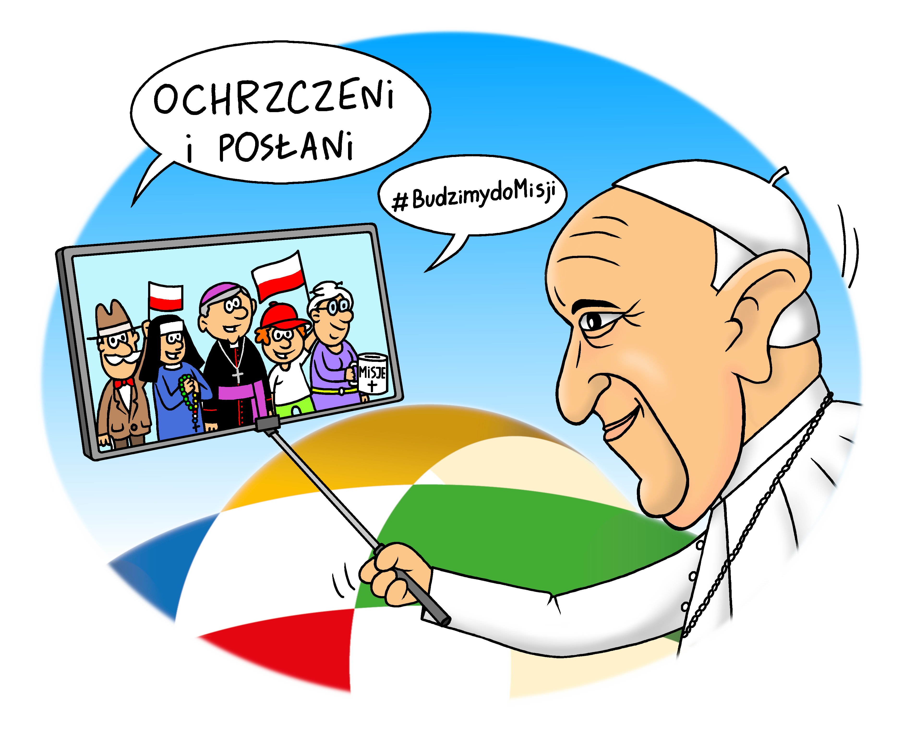 grafika papież Franciszek by Zbirek
